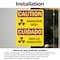 Signmission Radiation & Laser Sign, 14 in H x 10 in W, Vinyl Decal, Rectangle OS-2PACK-CR-D-1014-L-10184 - alternate 3